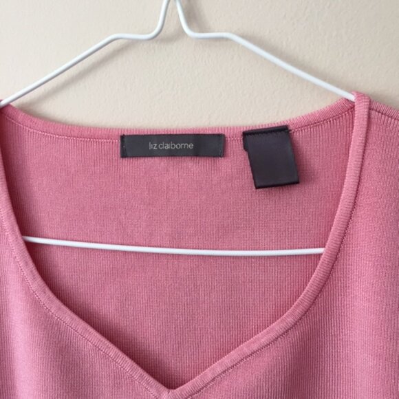 LIZ CLAIBORNE TOP US XL PINK - Picture 3 of 3